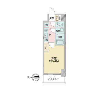 アステリ鶴舞ディオ(1K/6階)の間取り写真