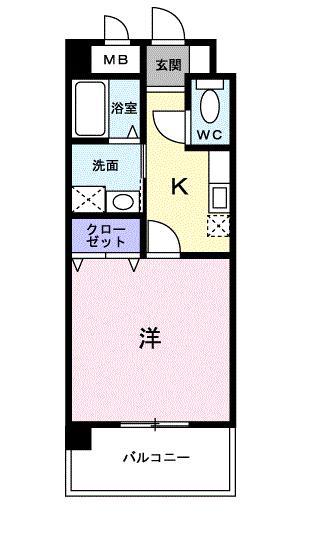 サンリット SJK(1K/2階)の間取り写真