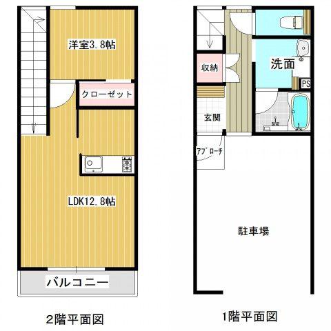 ガレリア86(1LDK/1階)の間取り写真