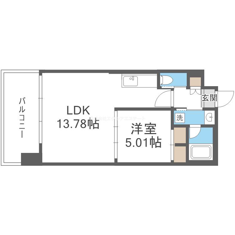 プレジオ御幣島ASIAN(1LDK/4階)の間取り写真