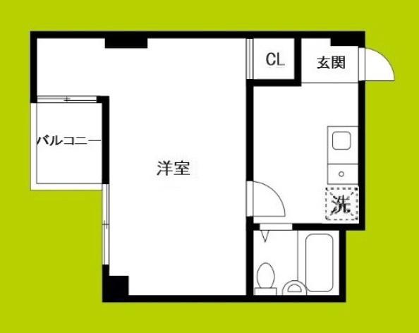 クルーム新大阪2番館(1K/3階)の間取り写真