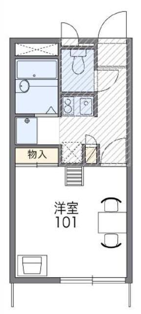 レオパレスエスポワール(1K/2階)の間取り写真
