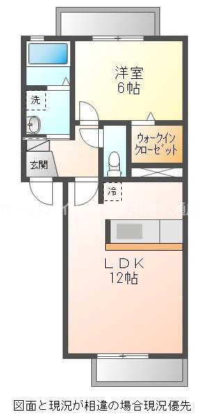 ベル カーサ(1LDK/2階)の間取り写真