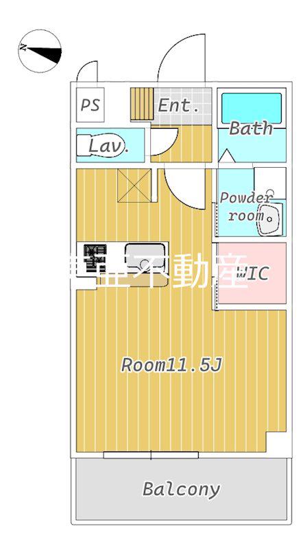 CREST平成(ワンルーム/2階)の間取り写真