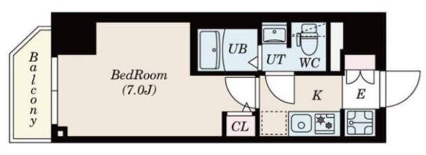 S-RESIDENCE松戸(1K/11階)の間取り写真
