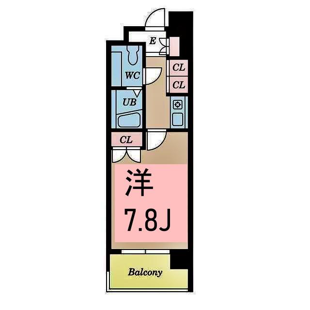 S-FORT蒔田公園(1K/6階)の間取り写真