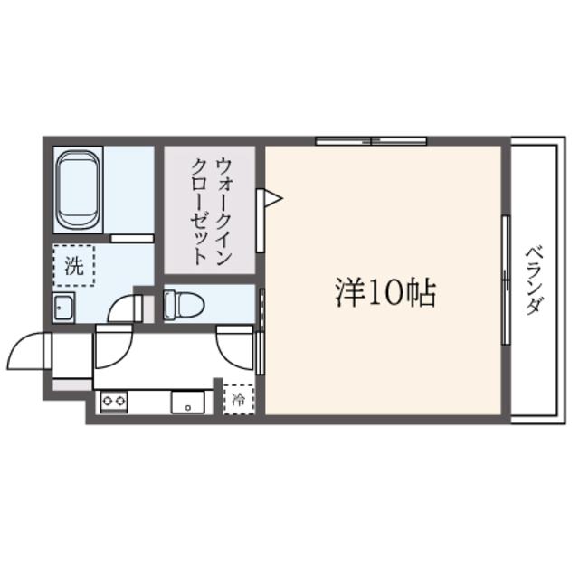 グリーンパレス新百合ヶ丘(1K/2階)の間取り写真