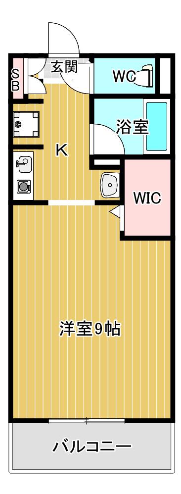 アネックス塚本(1K/4階)の間取り写真