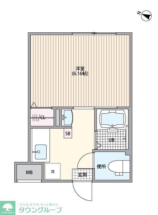 FUSION練馬春日町レジデンス(1K/4階)の間取り写真
