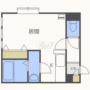 プレシャス17番館(1K/2階)の間取り写真