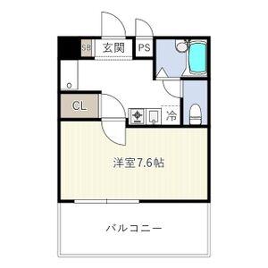 プロビデンス泉(1K/7階)の間取り写真
