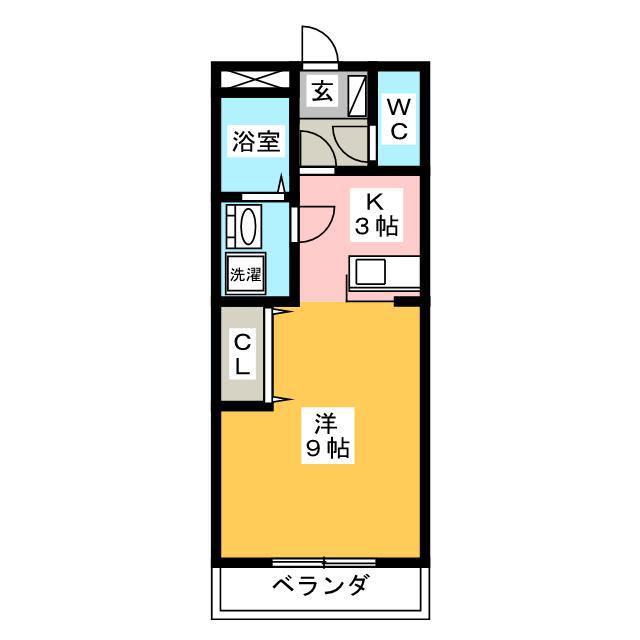 プレシャスモール(1K/2階)の間取り写真