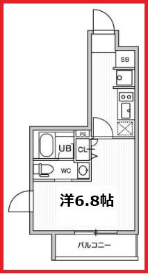 オルタナお花茶屋(1K/1階)の間取り写真