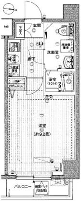 プレール・ドゥーク東陽町II(1K/5階)の間取り写真