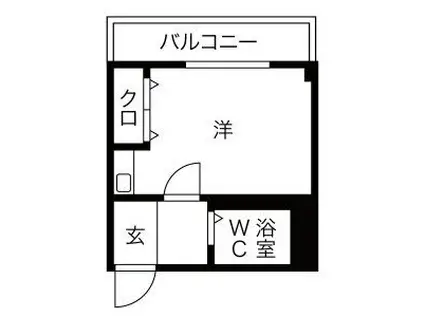 永田マンション(1DK/2階)の間取り写真