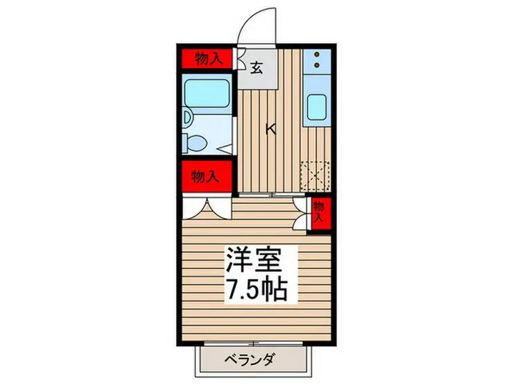 仲町レヂデンス 2階階 間取り