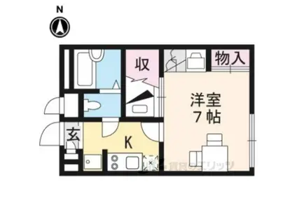 レオパレスISHIDUMI(1K/1階)の間取り写真