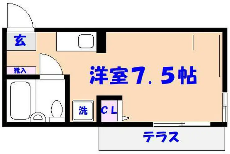 ハイム国府台II 1階階 間取り