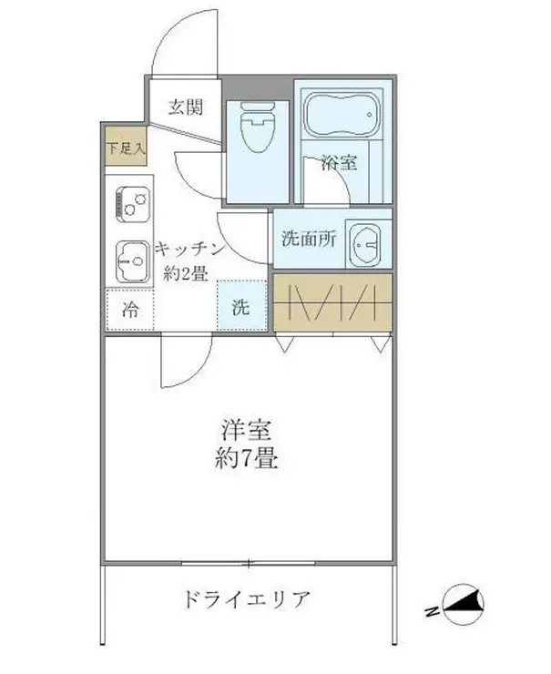 as Cabins 1階階 間取り