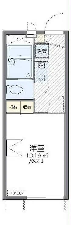 レオパレスグランシャリオII 1階階 間取り