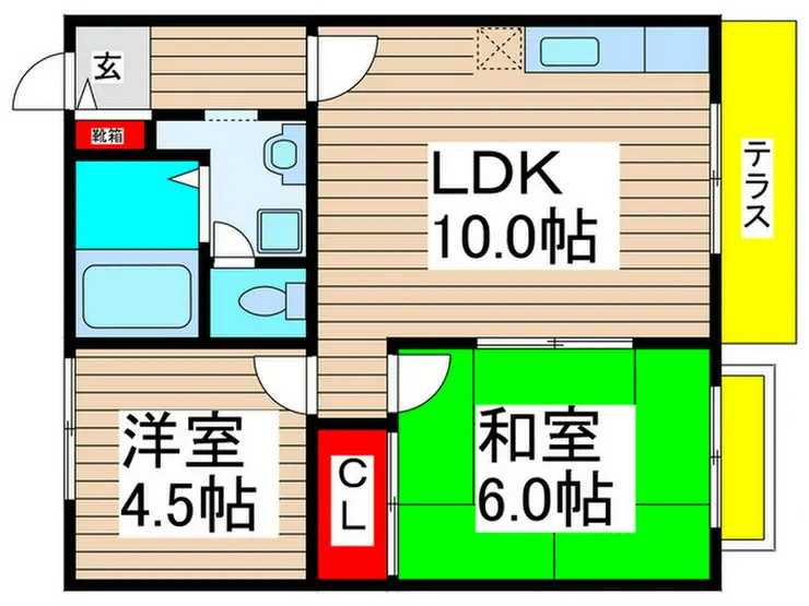ブリックビラ2 1階階 間取り