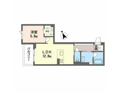 OLIVECOURT(1LDK/3階)の間取り写真