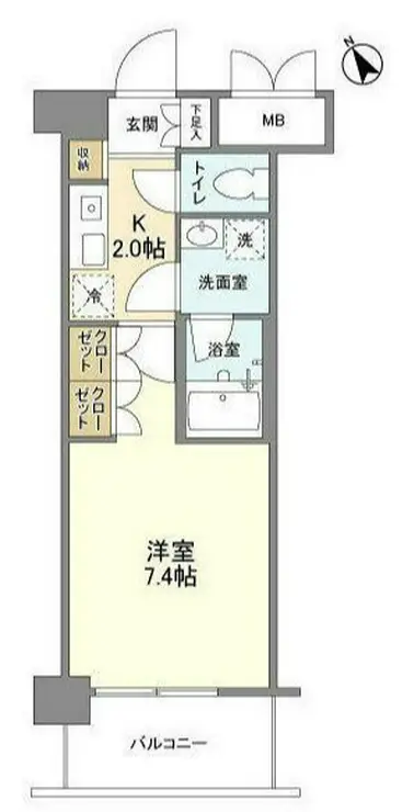 サンハイム鶴見 1階階 間取り