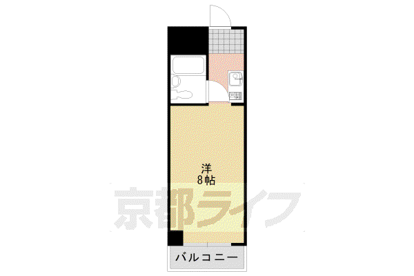 ヴィラ曽我部(1K/1階)の間取り写真