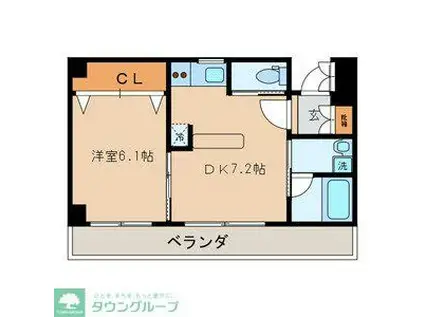 ZCO並木ビルZERO 913593(1DK/3階)の間取り写真