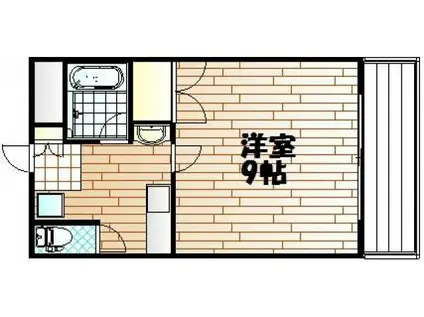 ヴィラコート(1K/3階)の間取り写真