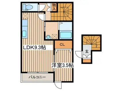 TAILOR7番館(1LDK/2階)の間取り写真