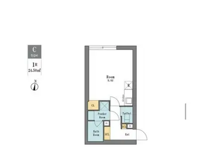 リーガランド西新宿アネックス(ワンルーム/3階)の間取り写真