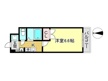 サウザンドノース大塚(1K/1階)の間取り写真
