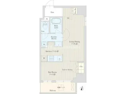 HIROO VILLAGE(1LDK/9階)の間取り写真