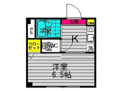 シャトレーフレンズ(1K/1階)の間取り写真