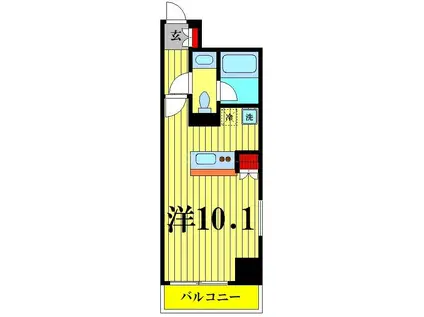 RELUXIA CITY 両国(ワンルーム/5階)の間取り写真