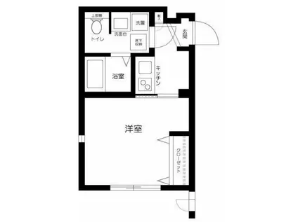 アグレアーブル(1K/1階)の間取り写真