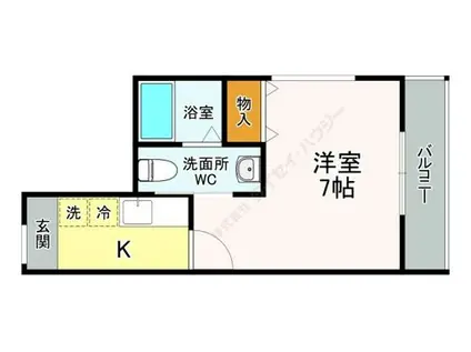 コヤス・ハーフェンハイム(1K/1階)の間取り写真