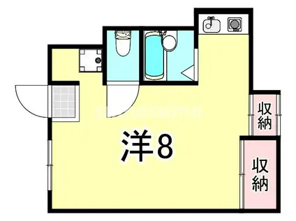 メゾンドA(ワンルーム/4階)の間取り写真