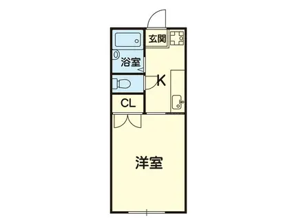 第6ナガノビル(1K/3階)の間取り写真