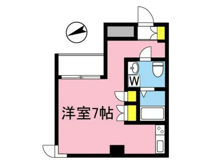 蔵前ローズガーデン(ワンルーム/6階)の間取り写真