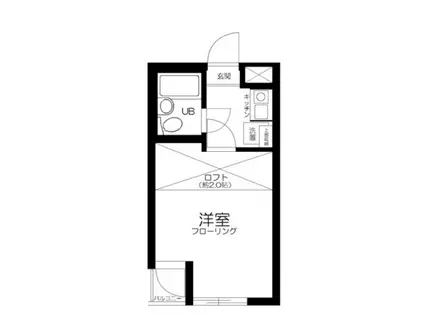 ライブコア赤羽(1K/1階)の間取り写真