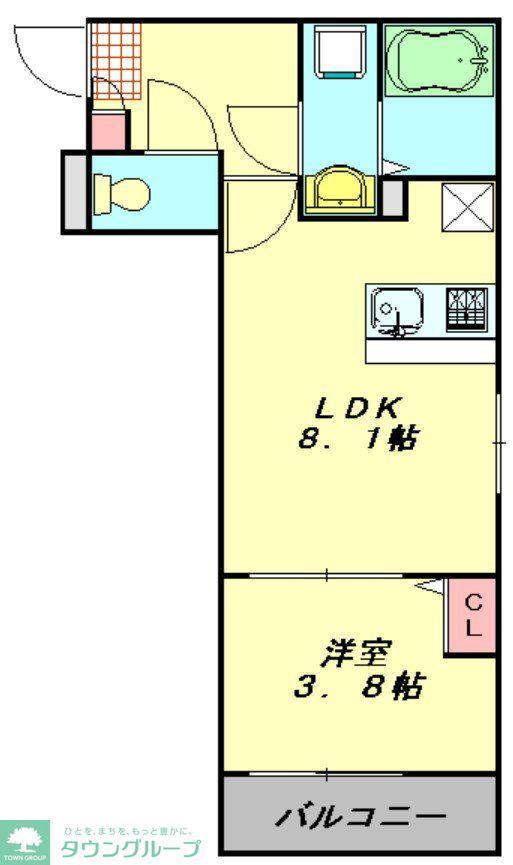 BESTSTAGE東大宮4丁目IV(1LDK/1階)の間取り写真