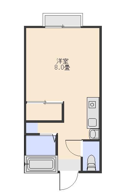 カンティレバーII(1K/2階)の間取り写真