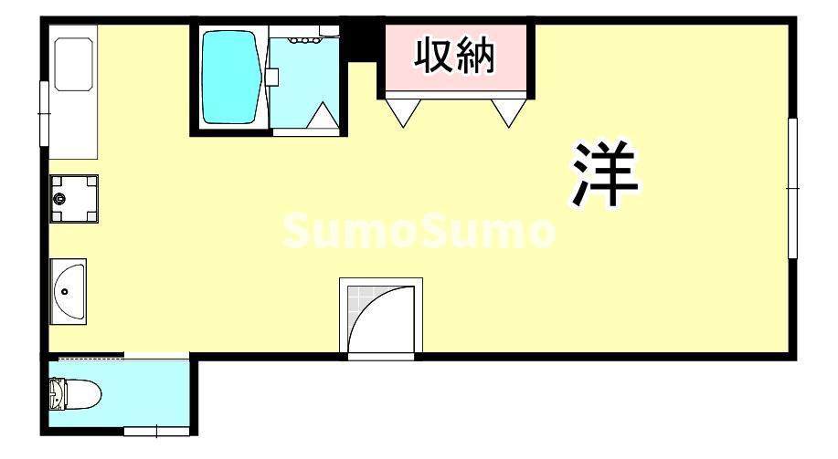 SS福原ビル(ワンルーム/2階)の間取り写真