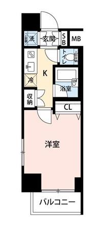 マイナビステイミライエ四谷(1K/5階)の間取り写真
