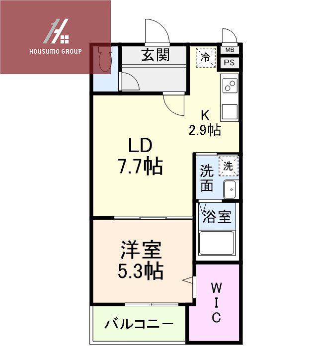 ヴェルメゾン南郷(1LDK/3階)の間取り写真