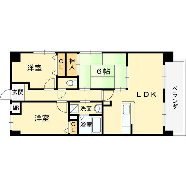 パストラル青山(3LDK/2階)の間取り写真