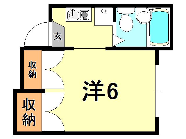 AR SUMA2(1K/2階)の間取り写真
