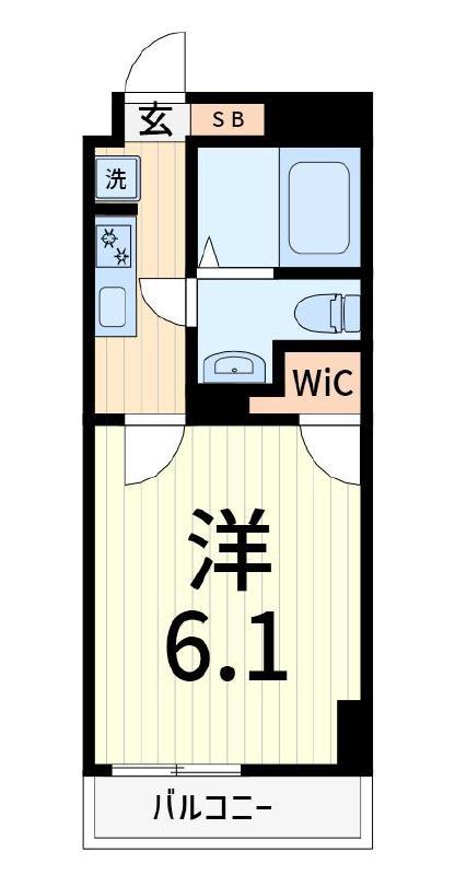 アーバンパークお花茶屋(1K/5階)の間取り写真